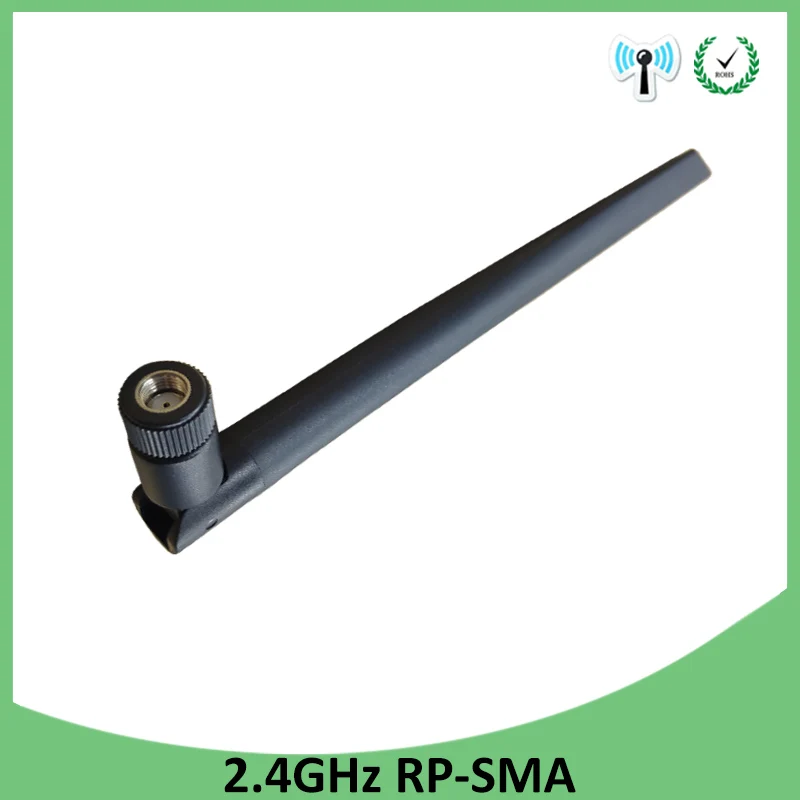 GRANDWISDOM 10pcs 2.4G antenna 5dbi sma female wlan wifi 2.4ghz antene pbx iot module router tp link signal receiver antena