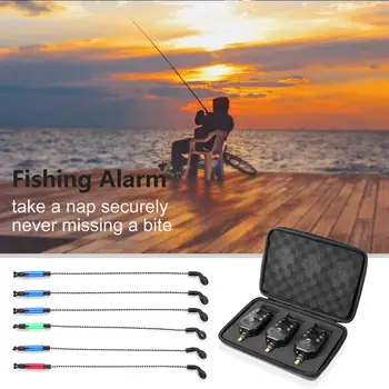 

Durable Fishing Alarms Multi-function 3 Set Fishing Bite Alarm+Soft Chain Swingers Hangers Indicators Fishing Tackle