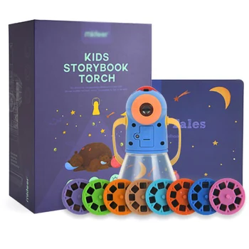 

Portable Projector Lamp Torch Toys Tales Story Book Set Baby Mini Theater Developmental Games Lantern Starry Sky Sleep Light