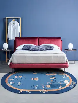 

Chinese Style Pastoral Bedroom Bedside Carpet Living Room Coffee Dining Table Oval Rug