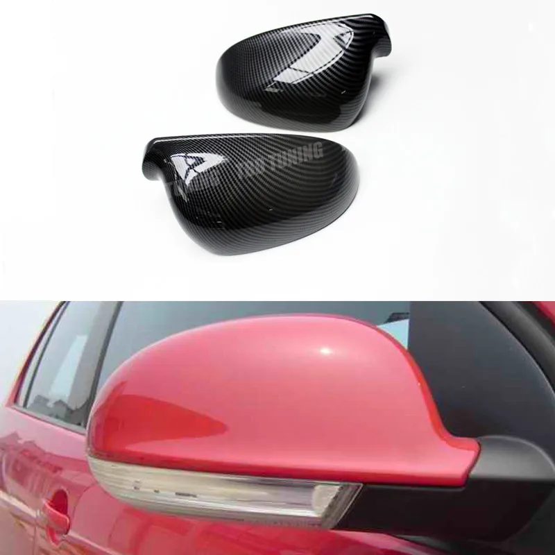 

For Volkswagen Golf 5 VW Carbon Fiber Look MK5 Lavida Jeeta Rear Side View Caps Mirror Cover 2003 2004 2005 2006 2007 2008 -2011