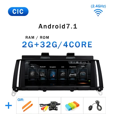 1280*480P ips Android 9,0/7,1 4G 64G авто gps радио для BMW X3 F25 X4 F26 2011- CIC NBT система навигации ГЛОНАСС без DVD - Цвет: 2G 32G 7.1 CIC