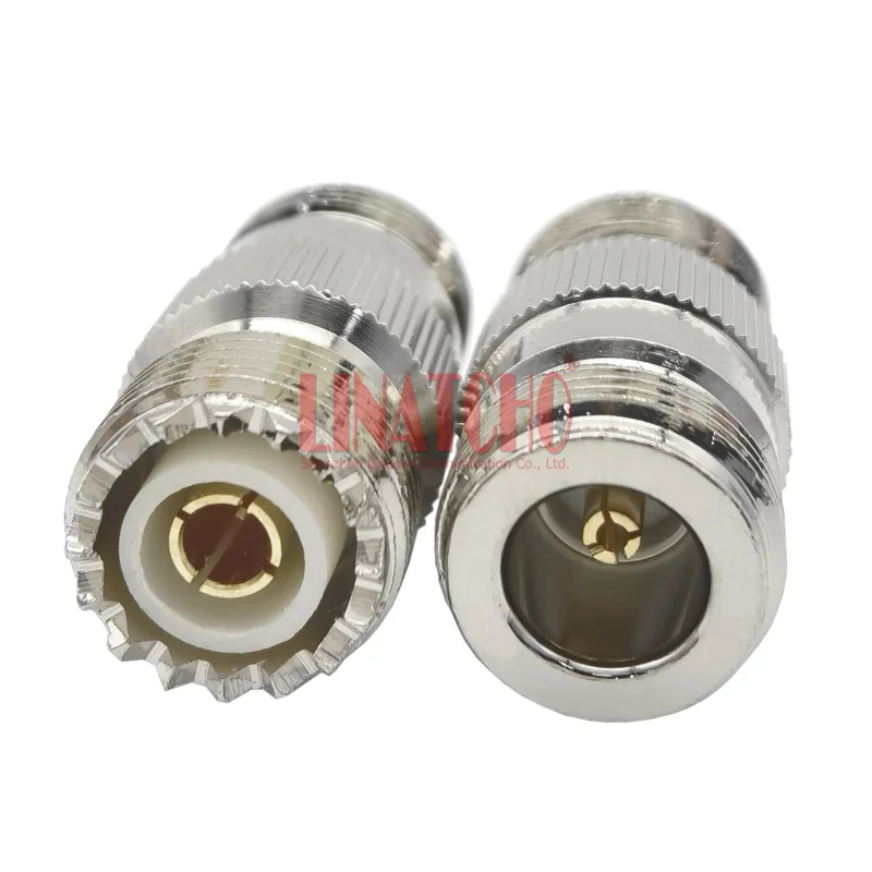 RF 50 Ohm Brass Straight N Female to SO239 UHF Female Radio Cable Adaptor Connector radio cable ailunce to lemo 9pin for invisio x50 ptt for retevis ailunce hd1 rt29 rt82 rt83 rt648 rt647 radio invisio x50 cable