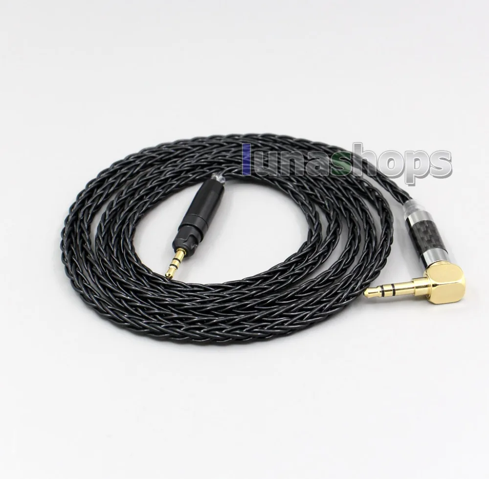 LN006398 Balanced 3 5mm 2 5mm 8 Core Silver Plated Headphone Cable For Ultrasone Performance 820 880 Signature DXP PRO STUDIO
