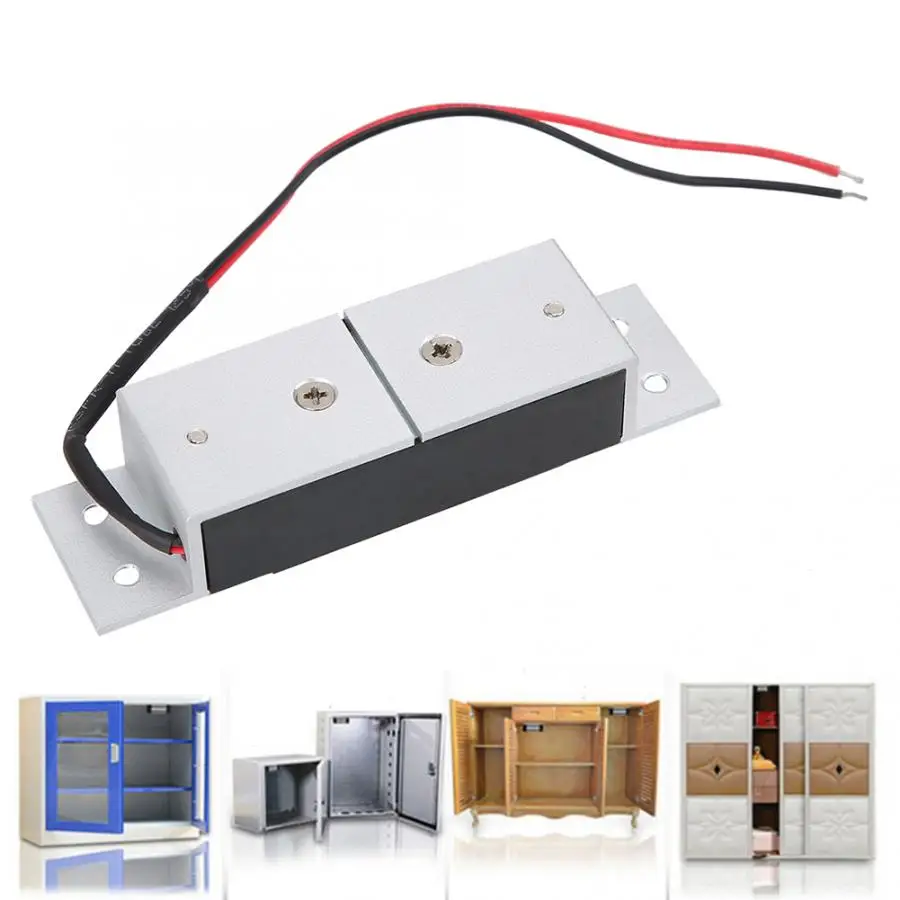 Магнитный замок DC12V 60 кг candado Мини Магнитный электромагнитные дверь ящики шкафа замок