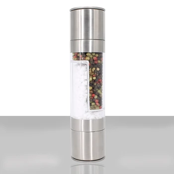 

YOMDID Double Head Pepper Grinder Manual Salt Pepper Mill Stainless Steel Spice Grinding Tool Practical Kichen Gadget molinillo