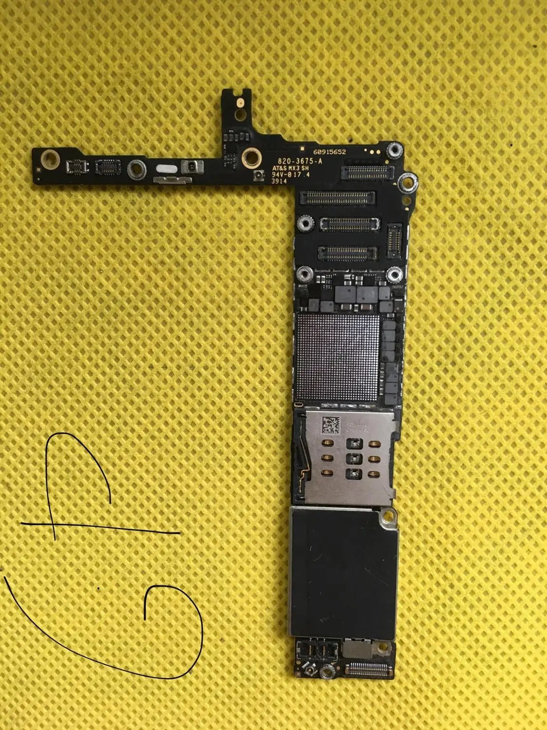 

iPhone 6P practice board for exchange chip kit,icloud board removed off cpu&bb
