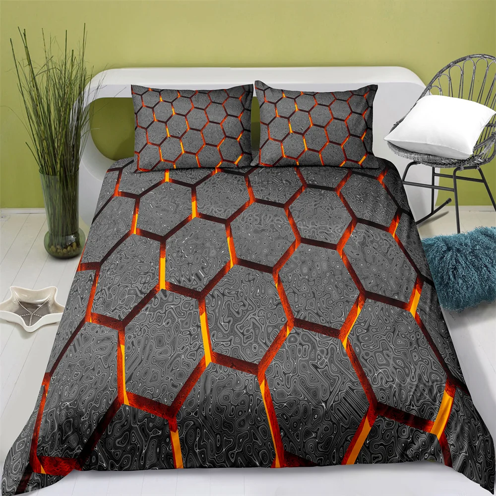

Home Textiles Printed Abstract Style Bedding Quilt Cover & Pillowcase 2/3PCS US/AE/UE Full Size Queen Bedding Set