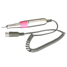 Розовый/белый случайный цвет электрическая дрель для дизайна ногтей ручка пилочка для полировки шлифовальный станок наконечник Маникюр Педикюр инструмент для дизайна ногтей A