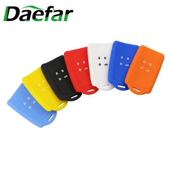 

Silicone Key Case For Renault Koleos Kadjar Megan 2016-2020 for Samsung QM6 Remote Control Transmitter Silica Gel Keychain Cover