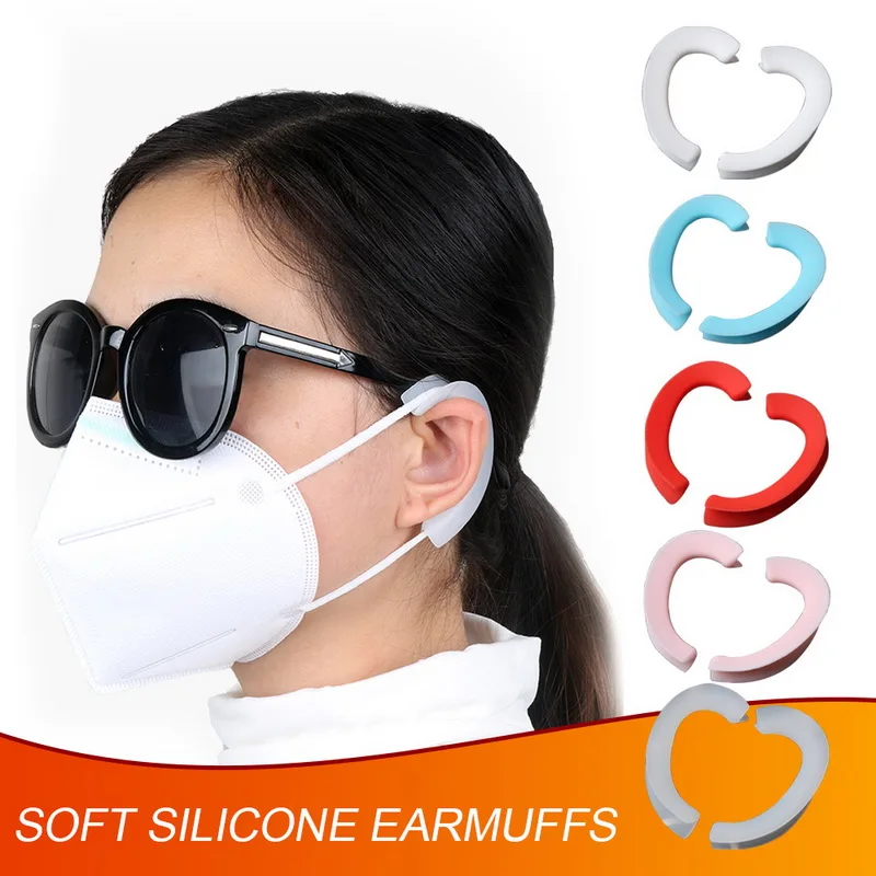 

Silicone Earloop Cover Comfortable Soft Ear Protection Hook For Mask Recyclable Anti-leak And Pain-resistant Earmuffs
