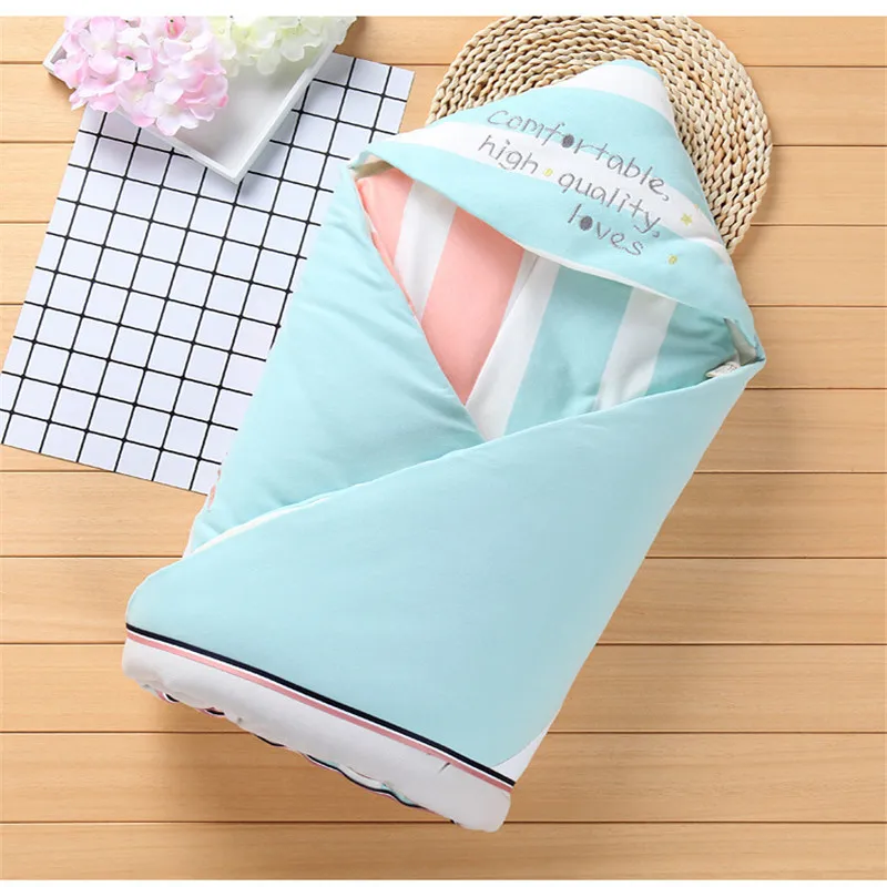 Baby receiveing Blacket Baby Swaddle 100cm Baby Blanket Thick Warm Infant Cattle Sleeping Bag Envelope for Newborns