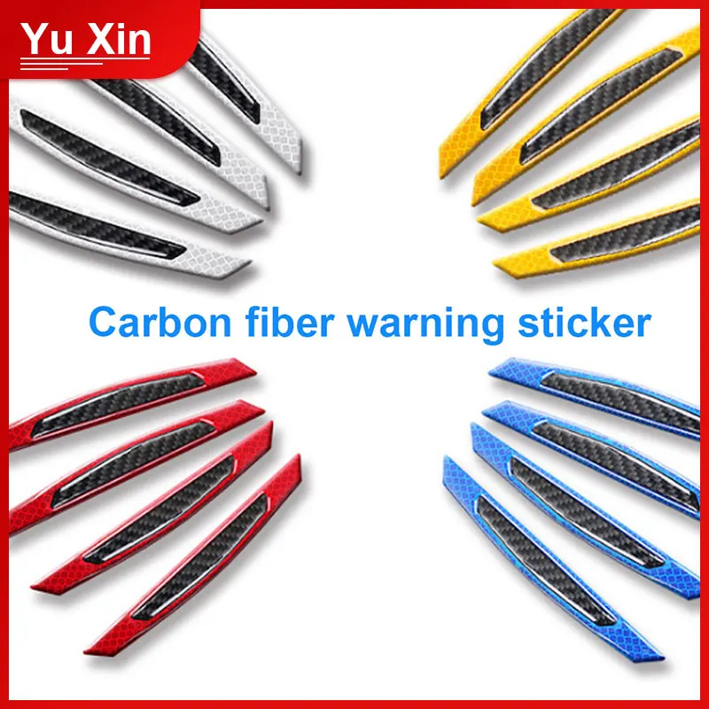 

4Pcs Car Auto Bumper Protector Corner Guard Anti Scratch Strips Sticker Auto Body Protector Moldings Valance Chin Accessories
