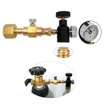 

CGA320/W21.8 Soda Maker CO2 Carbonator Cylinder Tank Refill Adapter Filling Kit Gas Tank Burner Hiking Inflate Butane Canister