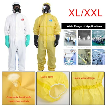 

Factory Protection Work Suit Safety Clothing Coverall Dustproof Anti Static Anti Chemical Liquid Splash Radiation Protection