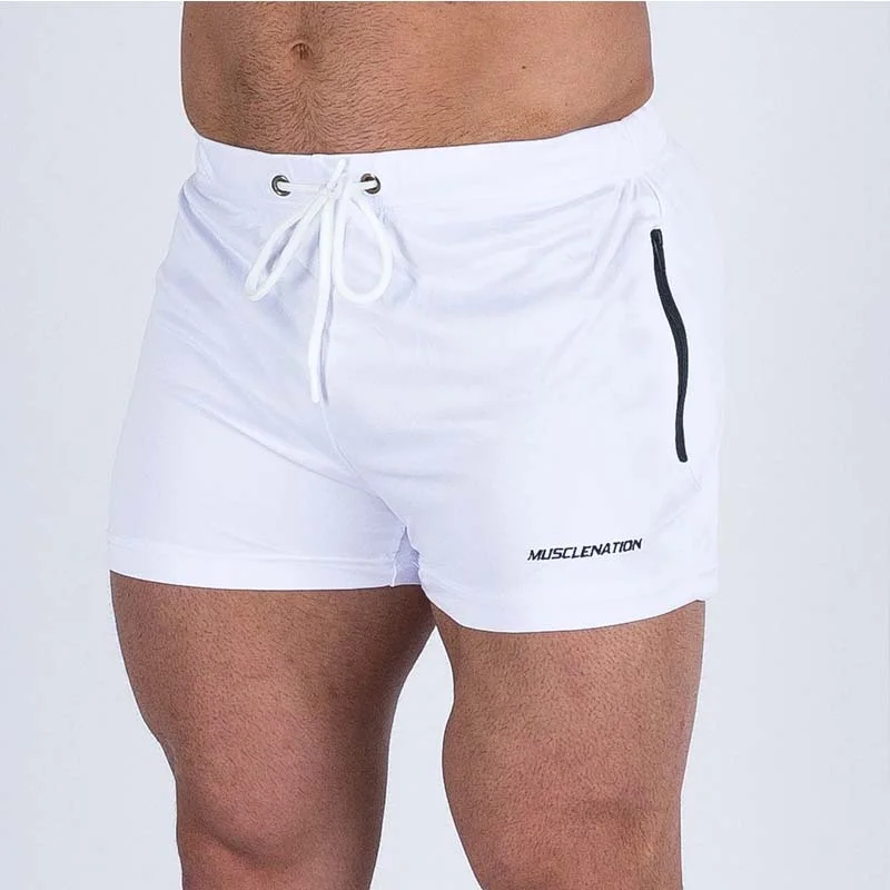 Mens Breathable Shorts Fitness Bodybuilding Fashion Casual Gyms male Joggers Workout Brand Beach Slim short Pants Size M-XXXL