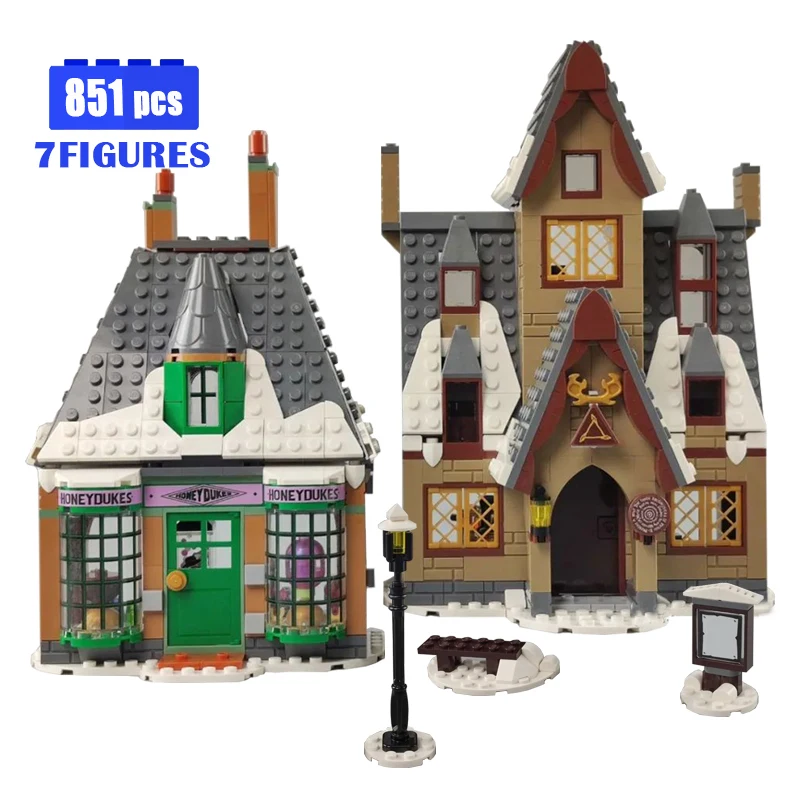 76388 Movie Magic World Building Block Visit The Village City Construction Street View Bricks 851pcs Toys for Children Gift Set | Игрушки и