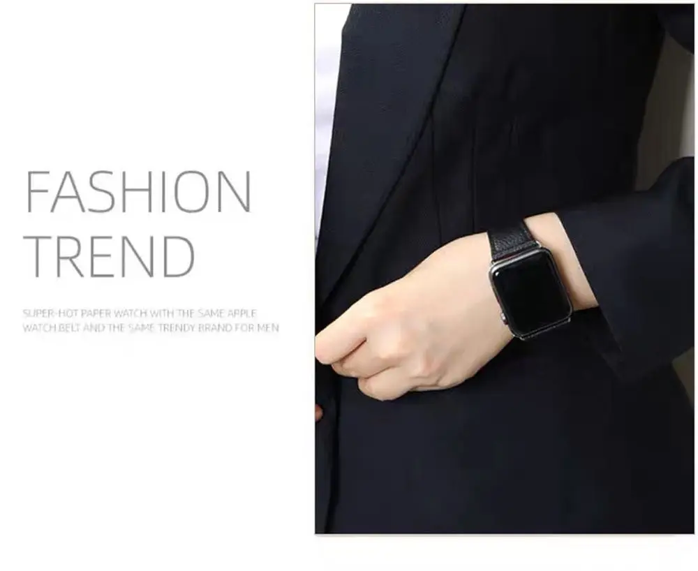 Samrt Watch Band for Apple Watch Band Series 6 SE 5 4 3 2 1 Leather Strap 44mm 38mm 42mm 40mm Samrt Watch Band for Apple Watch Band Series 6 SE 5 4 3 2 1 Leather Strap 44mm 38mm 42mm 40mm