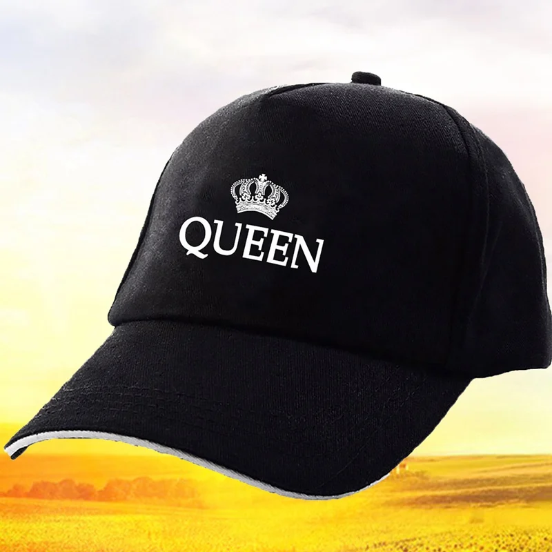Новинка, бейсбольная кепка KING QUEEN, корона, вышивка, бейсболка, акриловая Кепка для мужчин и женщин, подарки для влюбленных, хип-хоп кепка, s, регулируемая