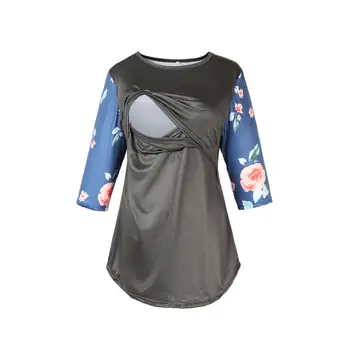 

Fashion influx new print breastfeeding jacket maternity dress female summer explosions casual fashion women's T-shirt