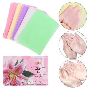 

Hot15pcs/box Portable Mini Outdoor Travel Soap Paper Washing Hand Bath Scented Slice Sheets Disposable Cleaning Soap Health Care