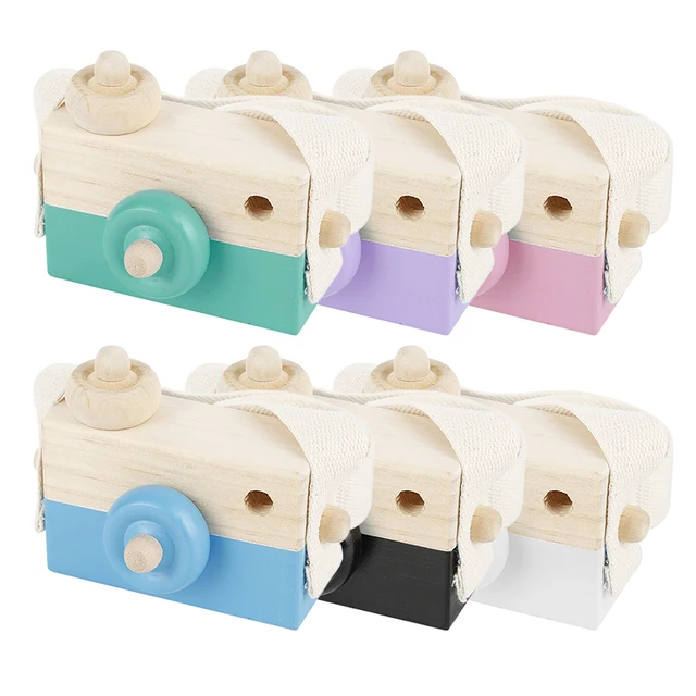 Cute Wooden Toy Camera Hanging Nordic Photography Prop Kids Toy Gift Children Birthday Christmas Gifts Room Decor 1
