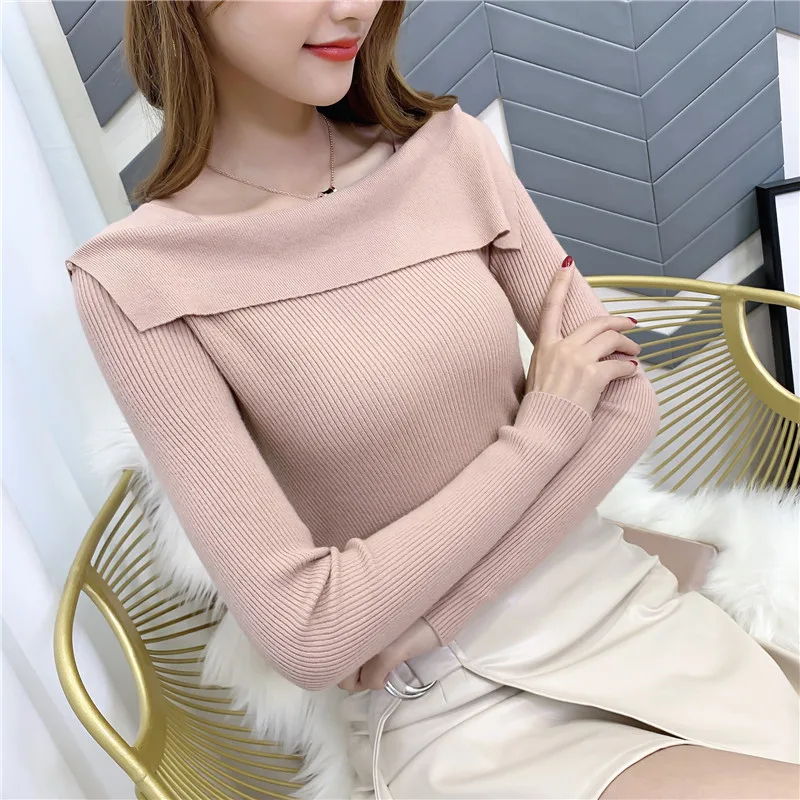 Джемпер Blusas De Inverno Feminina 9296, новая верхняя одежда без подкладки с большим отворотом, размеры 38-1/2, 4 полки - Цвет: see chart
