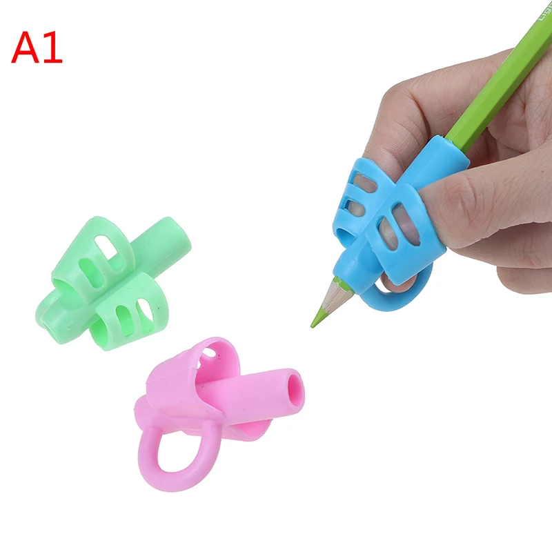 3/1 шт. силиконовых кейсов для обучения инструмент для написания пишущая ручка записи устройство для коррекции детей Канцелярский подарок игрушки для рисования - Цвет: A1