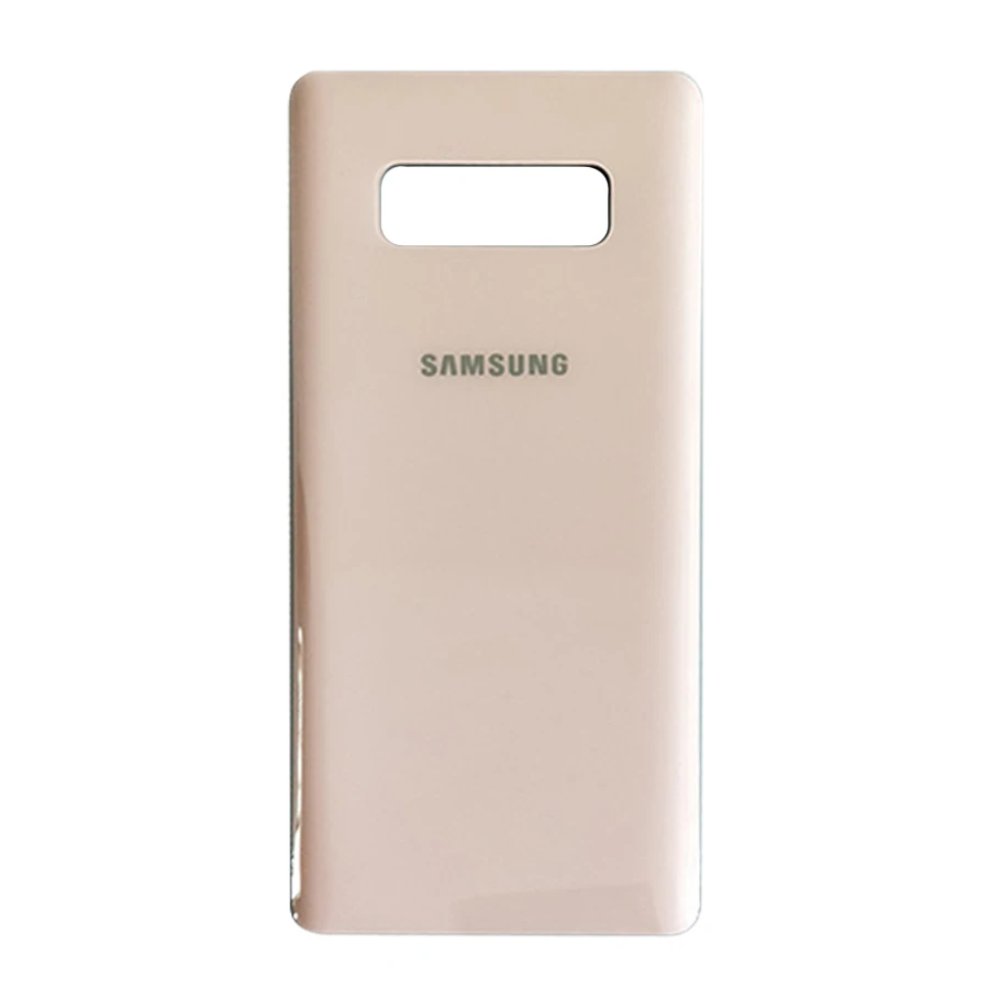 new Note8 Rear Housing Case For Samsung Galaxy Note 8 N950 N950F Battery Back Cover Door Rear Cover With Sticker Adhesive - Цвет: Pink