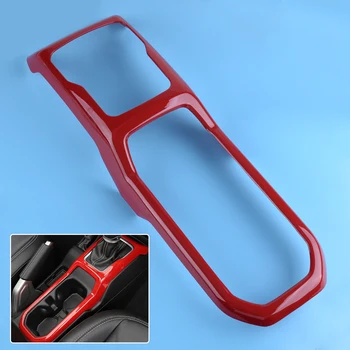 

beler Red Interior Car Gear Shift Panel Cover Trim Frame Styling fit for Jeep Wrangler JL 2018 2019 Personalize