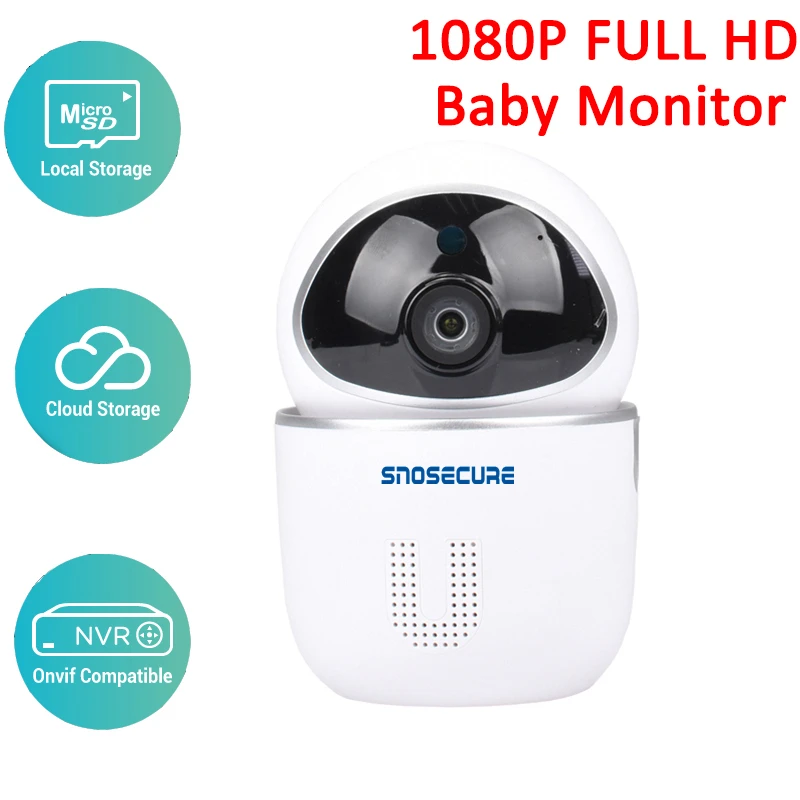 

SNOSECURE 1080P Wifi IP Camera Cloud Intelligent Auto Tracking PTZ Baby Home Security Surveillance CCTV Wireless Camera