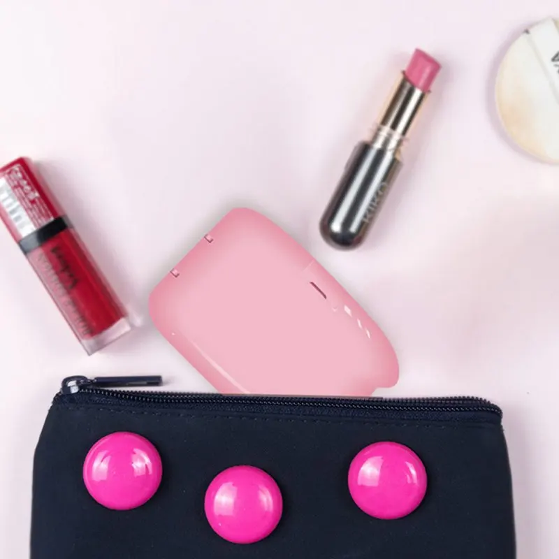 Hot Mini Led Makeup Mirror 2x HD Magnifier Cosmetic Mirror With Light Portable Foldable Makeup Mirror