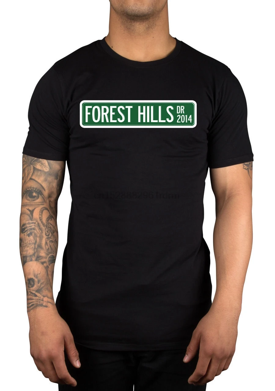 Футболка с логотипом J Cole Forest Hills Drive одежда футболка Dreamville Born Sinner 100% хлопок
