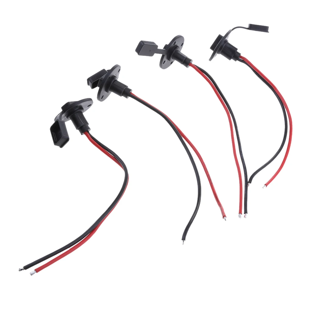 4pcs 16AWG Waterproof SAE Cable Connector Adapter Charger Inline Fuse