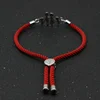 Cute Bear New Simple Adjustable Lucky Red Rope Bracelets For Family Dad Mom Daughter Son Stainless Steel Charm Bracelet Jewelry ► Photo 2/6