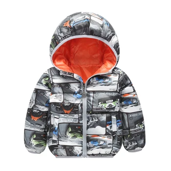 

2019 New style Autumn Winter Children Jacket Coat Girls thickening cotton-padded clothes Outerwear Warm Coat for Christmas 1-6y