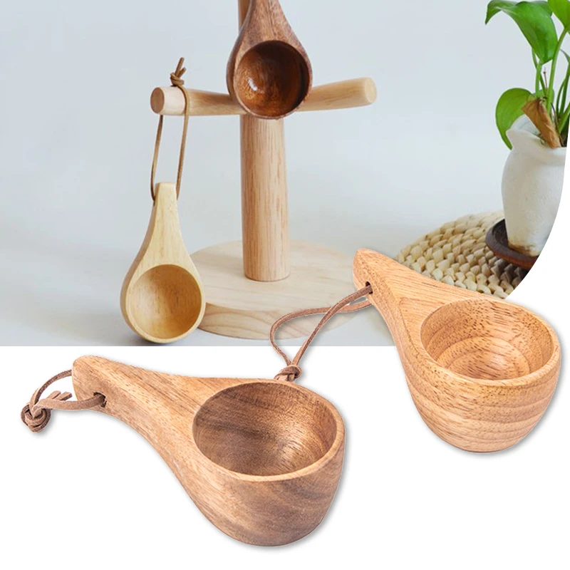 Finland Tea Cup Rubber Wood Small Wooden Mug Single Hole Water Coffee Cups Household Kitchen Supplies Кофейная чашка