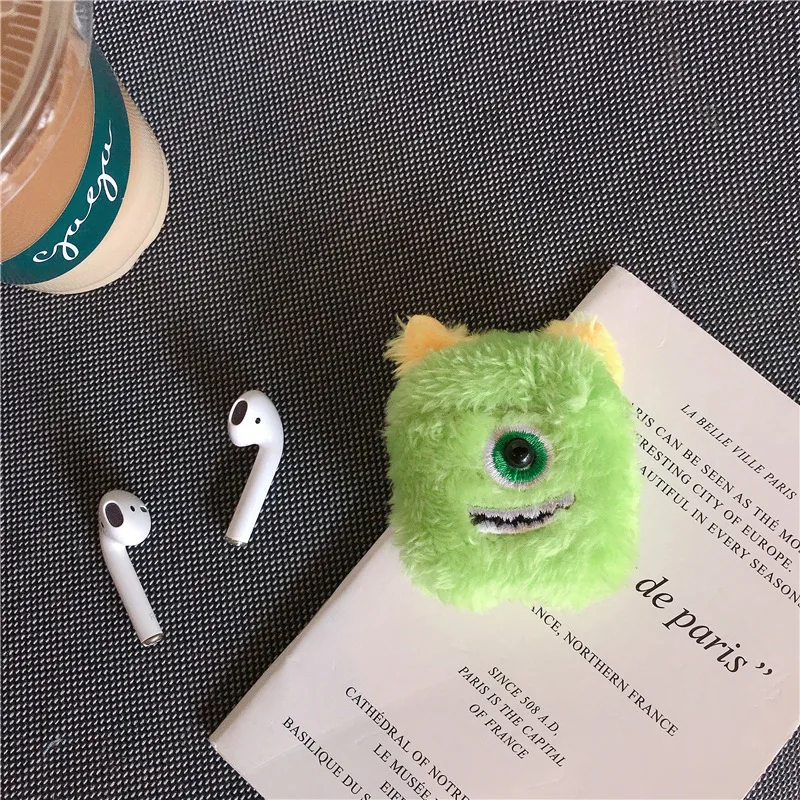 3D милый мультяшный пушистый теплый чехол для Airpods Pro, меховые тканевые наушники, Защитные чехлы для Air Pods Pro 3/2 чехол s для AirPod