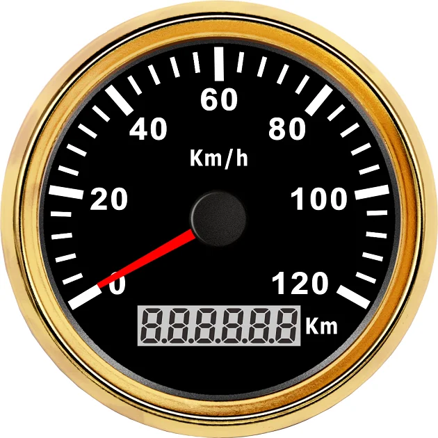 В ковбойском стиле; сезон весна SJ серии DN85mm gps спидометр 120 км/ч для автомобилей Грузовик лодочный мотор авто с красным Подсветка 12V 24V с gps антенна - Цвет: BG
