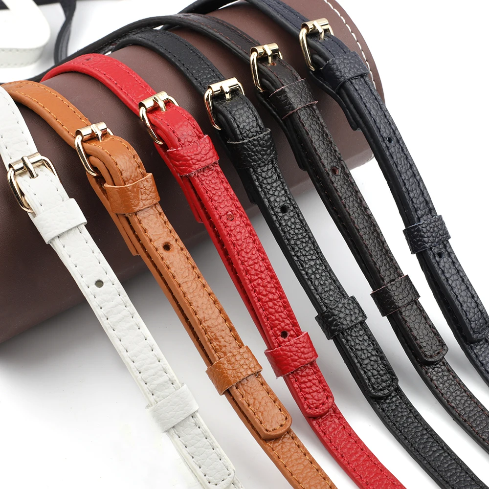 High Quality Genuine Leather Bags Strap Adjustable Replacement Crossbody Straps Gold Hardware for Women DIY Bag Accessories free shipping the new style high quality silver hardware genuine cow leather women one shoulder bag crossbody tofu bag 5 color