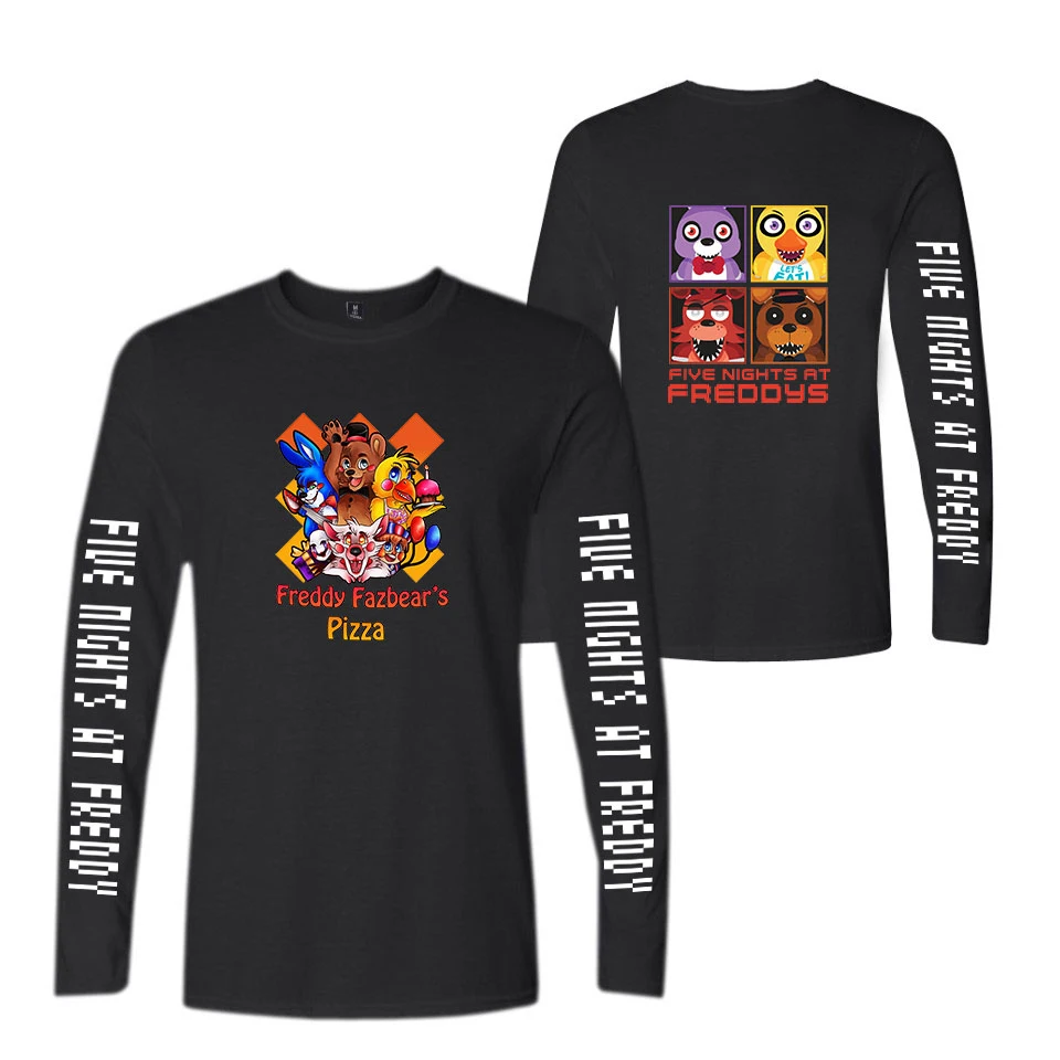 Five Nights at Freddy хип-хоп Уличная футболка модные брендовые футболки harajuku мужские летние с длинным рукавом