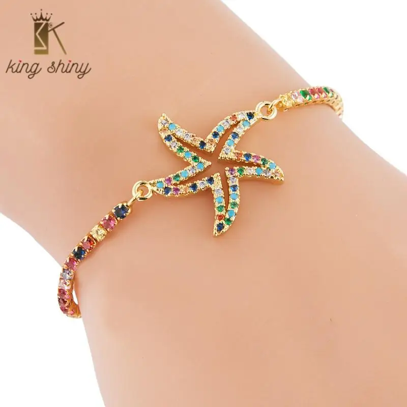 2020 новый дизайн модный браслет золотого цвета и для женщин простой Морская