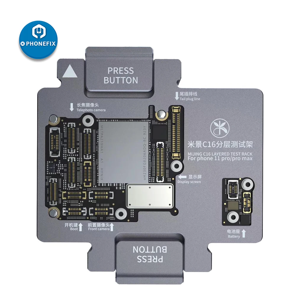 

MJ C11 C15 C16 C17 C18 Motherboard Function Testing Jig Fixture For iPhone X/Xs Max/11 Pro Max Upper and Lower Main Board Tester