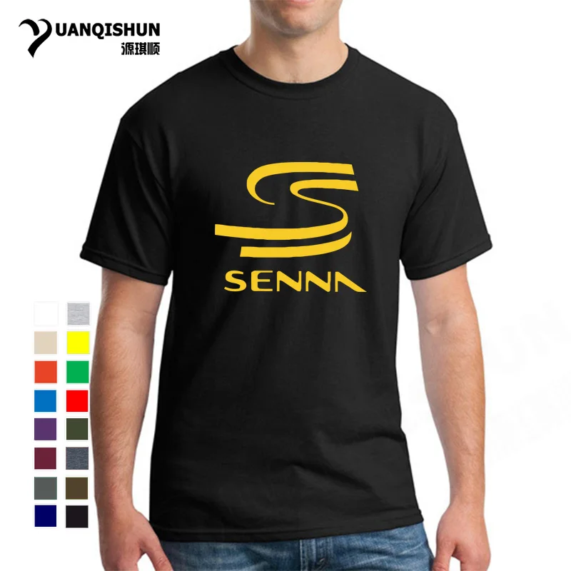 Мужская футболка HERO F1 AYRTON SENNA, мужские футболки, мужская хлопковая футболка с коротким рукавом, Мужская Футболка, большой размер, Camiseta Hombre