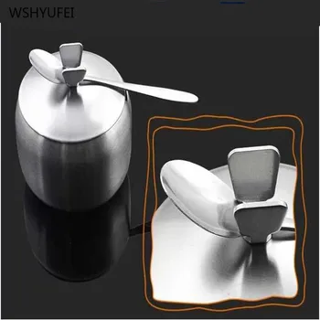 

1pcs stainless steel olive oil bottle oiler seasoning jar sauce vinegar bottle dustproof oil dispenser kitchen supplies