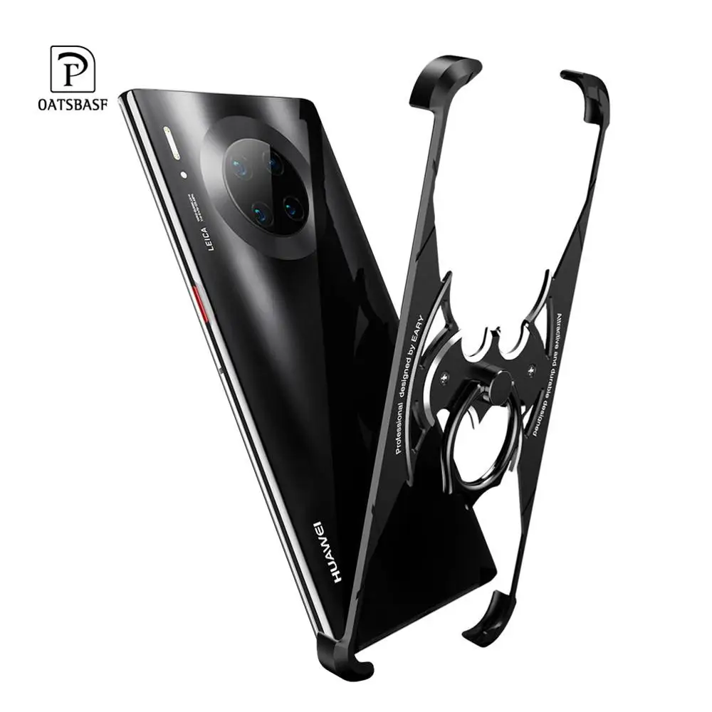 OATSBASF чехол для телефона подходит Huawei mate 30 Pro металлический каркас Бэтмен кольцо