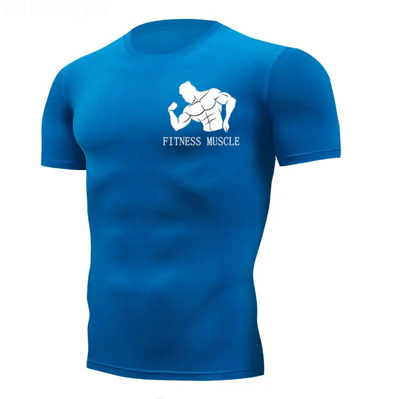 Футболка для бега, бегунов, Spor, футболка s, для спортзала, для мужчин, для фитнеса, для бега, Мужская быстросохнущая футболка с коротким рукавом, мужская спортивная футболка - Цвет: Photo Color