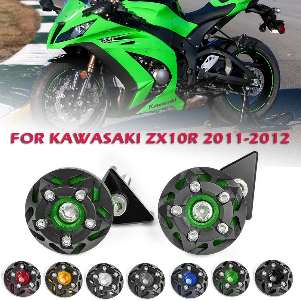 Motorcycle ZX 10R ZX10R 11 12 Frame Sliders Crash Pads Anti Crash