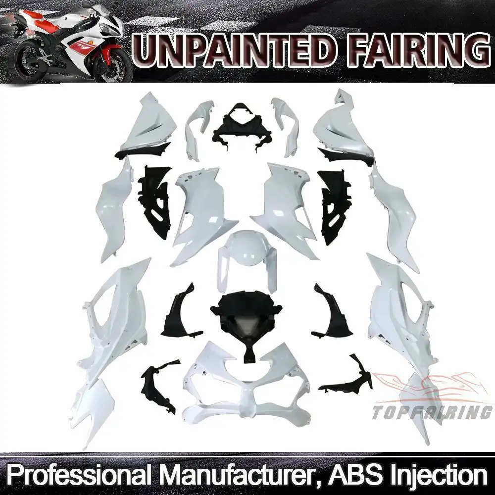 

Комплект обтекателей для мотоцикла ZXMOTO, комплект кузова для Kawasaki ZX6R 636, 2019, 2020, ZX-6R, 6R 19, неокрашенный, из белого необработанного пластика