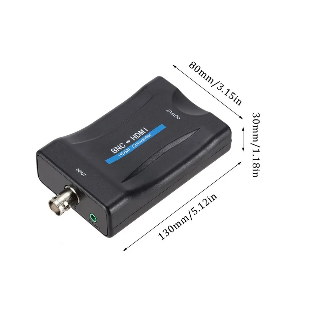 HDMI к BNC композитный видео сигнала дисплей адаптер конвертер VHS DVD плеер PAL/NTSC для камер безопасности CCTV Moniter